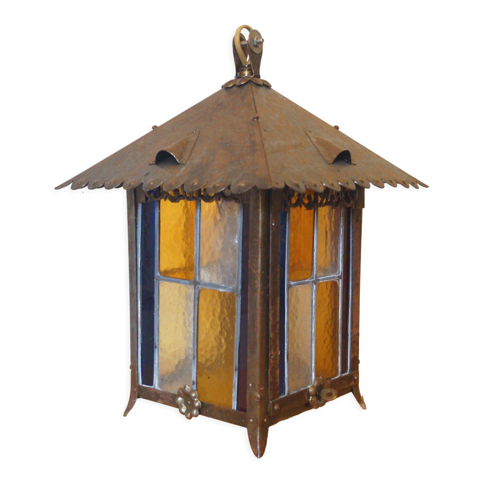 Stained glass lantern 1930