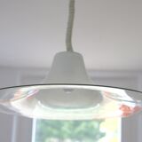 Pair of Cinea suspensions, Leucos workshop, handmade in Murano, design Giusto Toso, circa 197