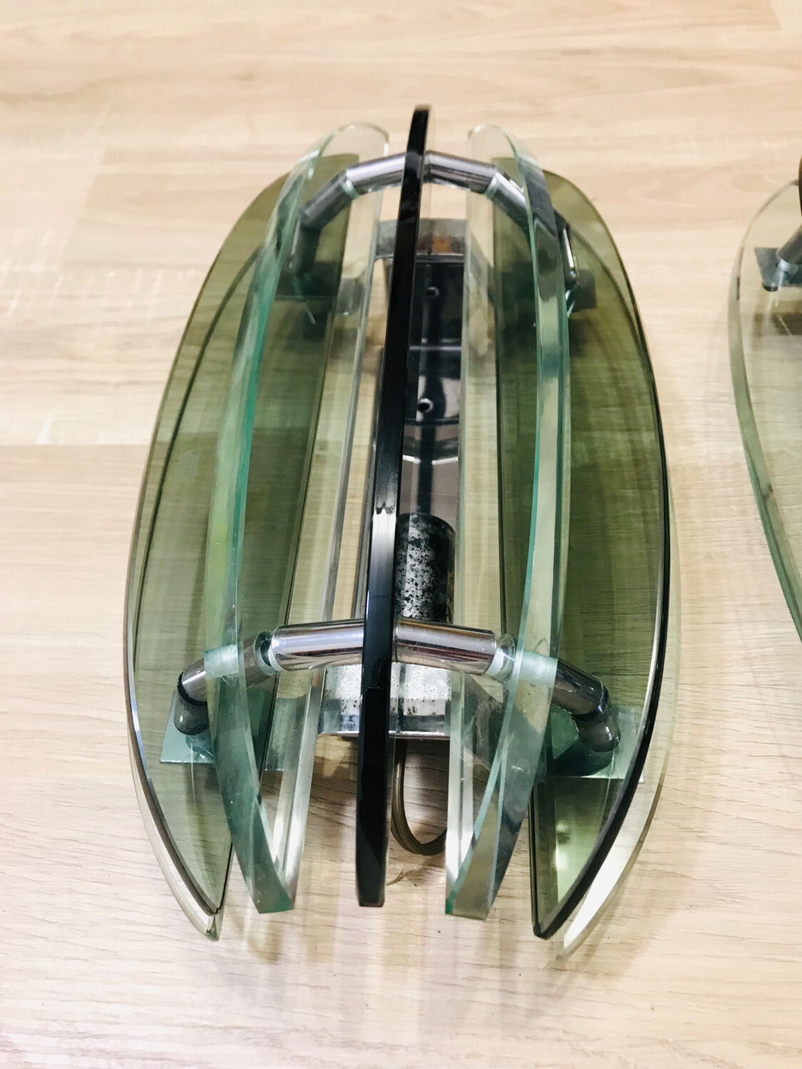 Pair of Veca wall lights