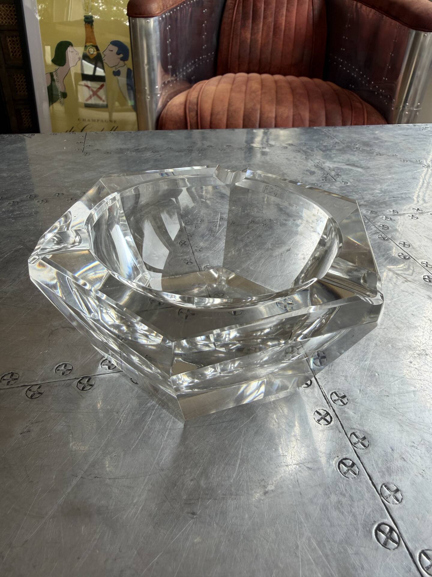 Crystal ashtray