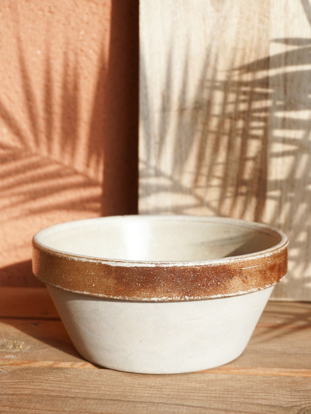 Salad bowl old stoneware bowl