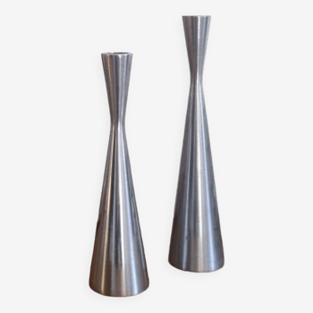 Pair of modernist Erika Pekkari candlesticks