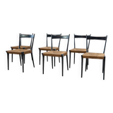 Set of six exceptional S11 dining chairs by Alfred Hendrickx