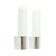 Pair of Opaline Glass & Chrome Wall Lamps from Limburg, Germany, 1970s/80s