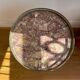 Burgundy marble pedestal table