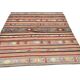 Muticolor Turkish Vintage Kilim Rug, 161x206Cm