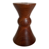Wooden diabolo candle holder