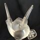 LaLIQUE France flower-picking vase model Sylvie two full entwined doves