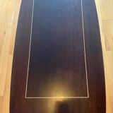 Vintage coffee table with gold metal legs from the 60s Formica