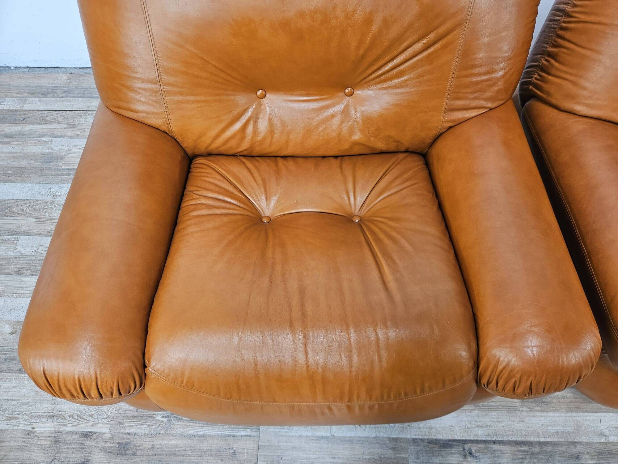 Pair of Sapporo armchairs by Mario Marenco for Mobil Girgi, 1970