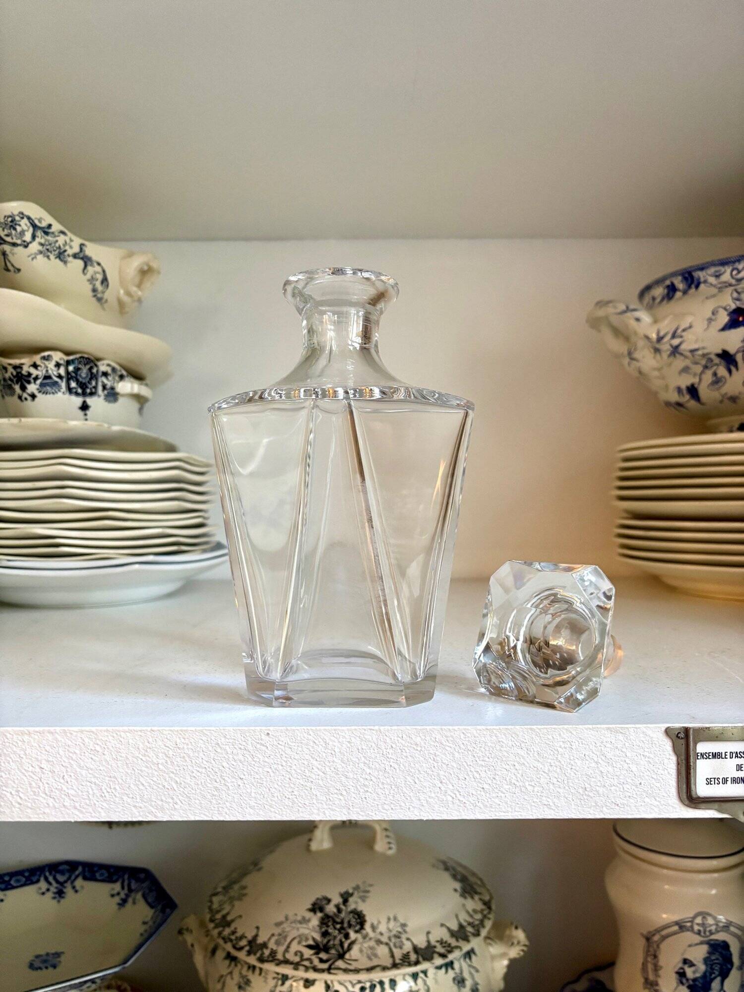 Baccarat crystal decanter, “Cordon bleu” model