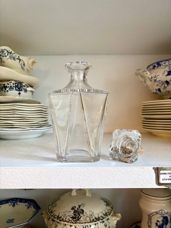 Carafe en cristal Baccarat, modèle ''Cordon bleu