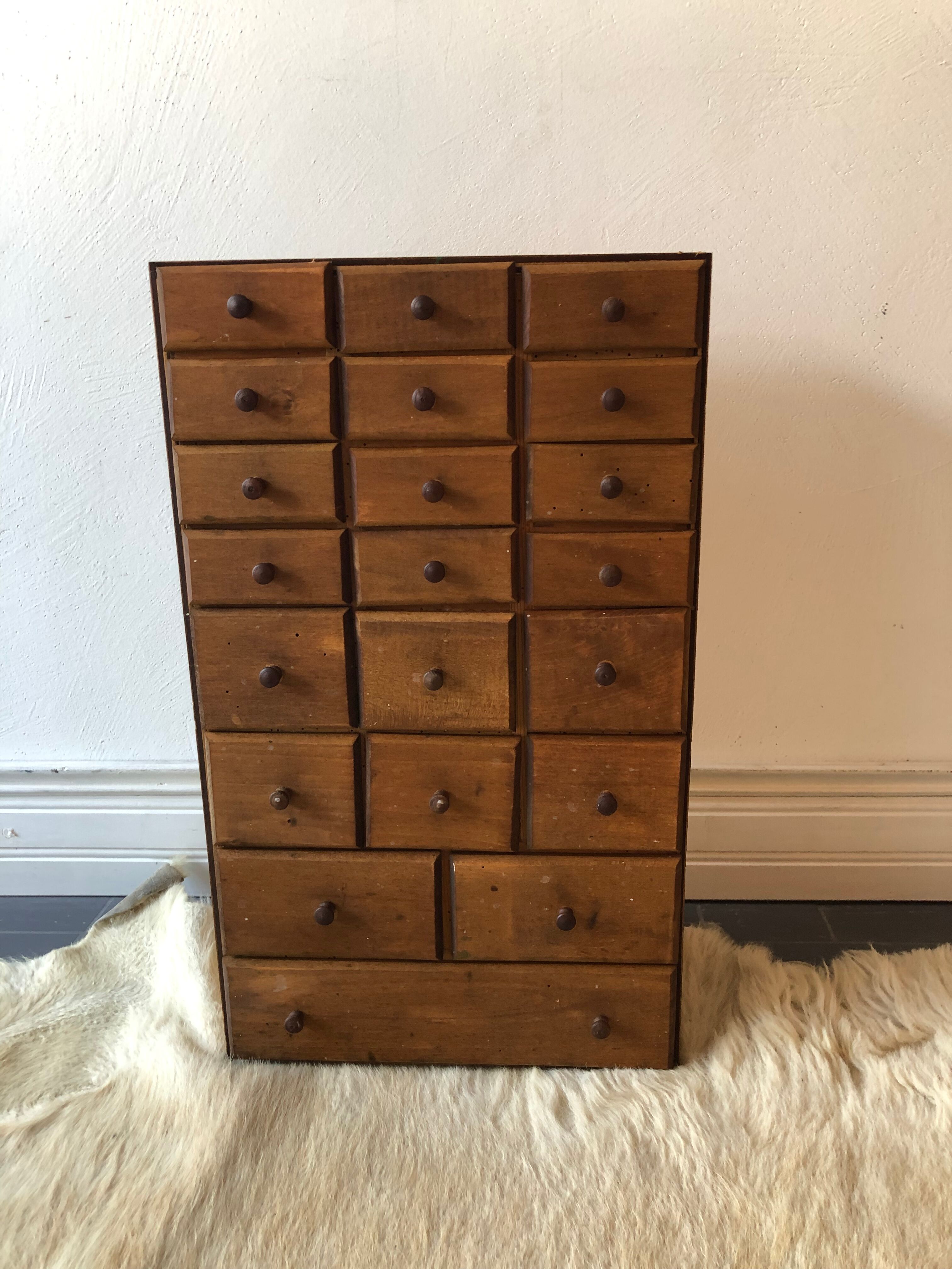 Furniture of old craft, 21 drawers