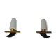 Pair of free-form wall lamps from the house arlus 1960