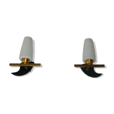 Pair of free-form wall lamps from the house arlus 1960