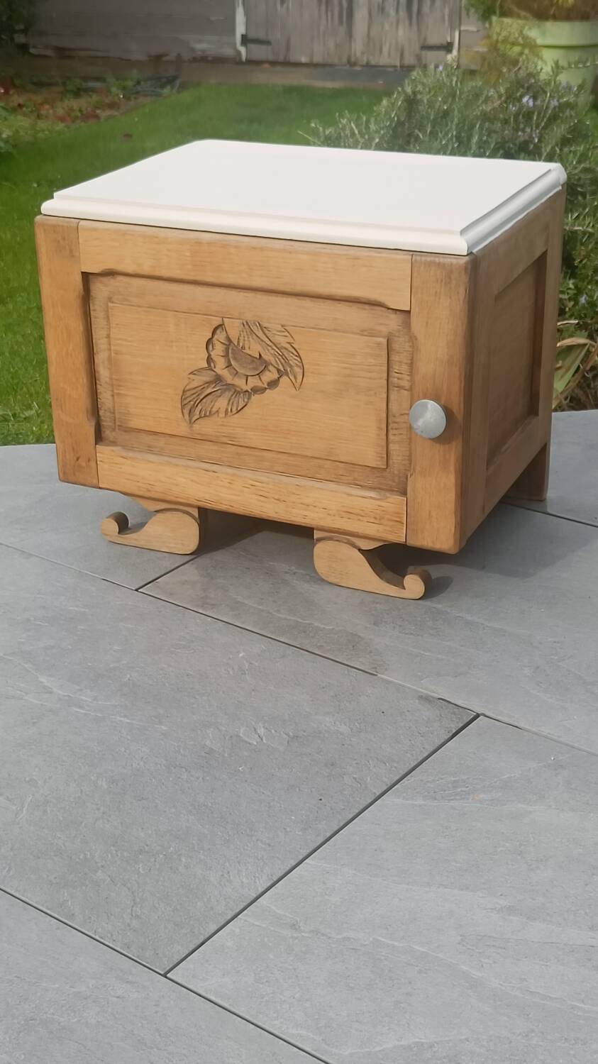 Upcycled bedside table