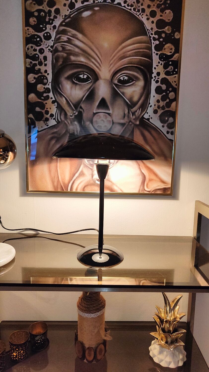 Vintage mushroom lamp 1980