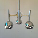 Fonderal Space Age Chandelier – Mid-Century Modern Chrome, Stamped “Fondera