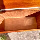 Vintage chest bench 1960. Sapele veneer