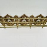Bronze Coat Rack and Wall Shelf, Vintage, Louis XV Style
