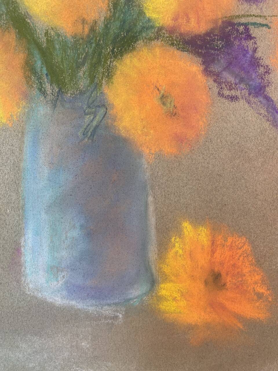 Nature morte aux soucis par Salomon de 1979
