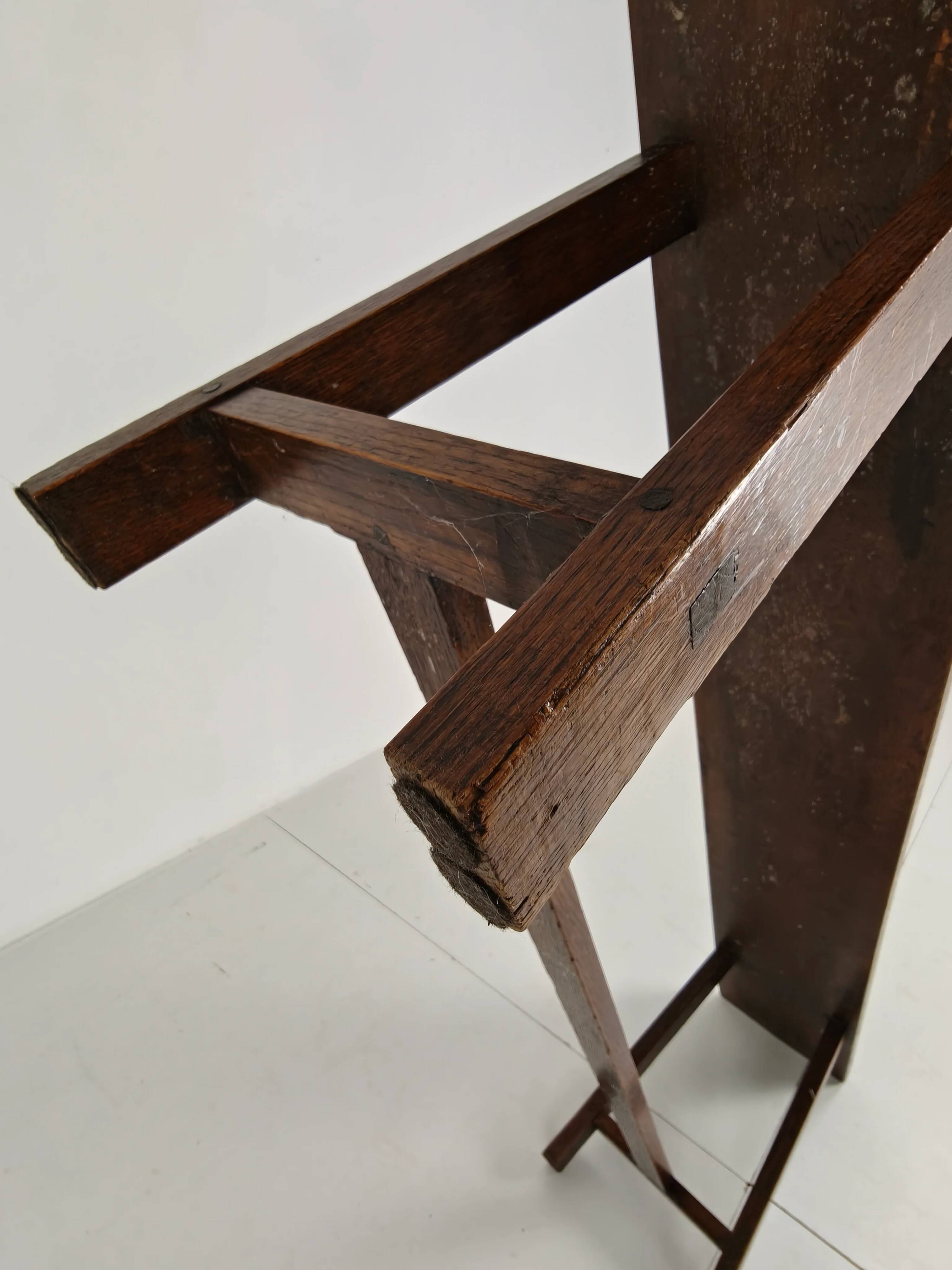 Pair of 19th century French rustic benches – solid oak