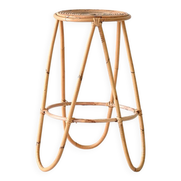 Piédestal en bambou vintage