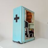 Vintage metal medicine cabinet from the 1950s