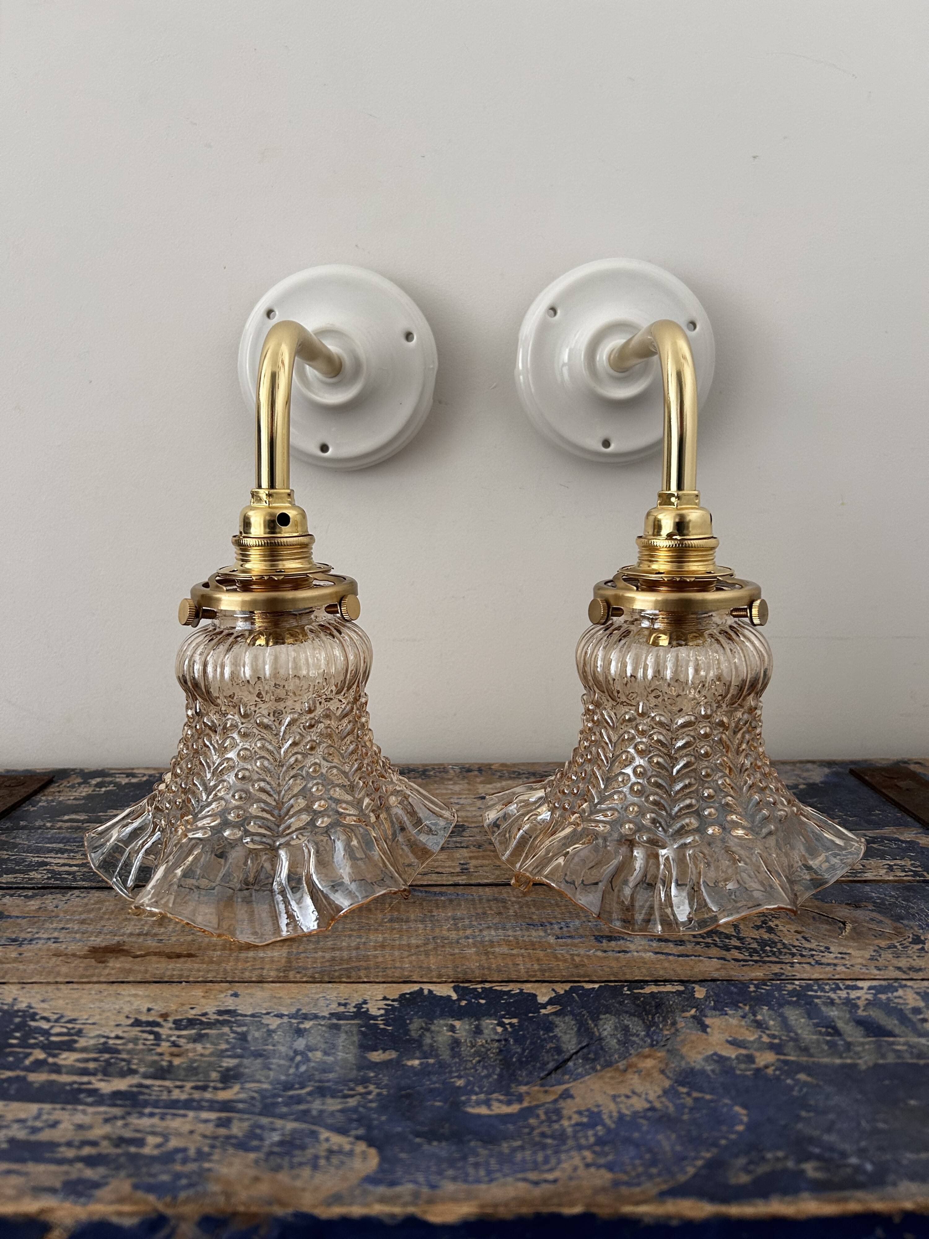 Pair of vintage wall lights