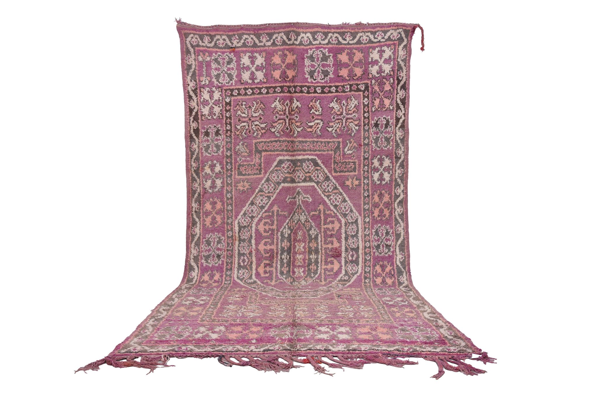 Large Vintage Moroccan Rug 178 x 362 cm - Berber Wool Rug - Handmade Rug