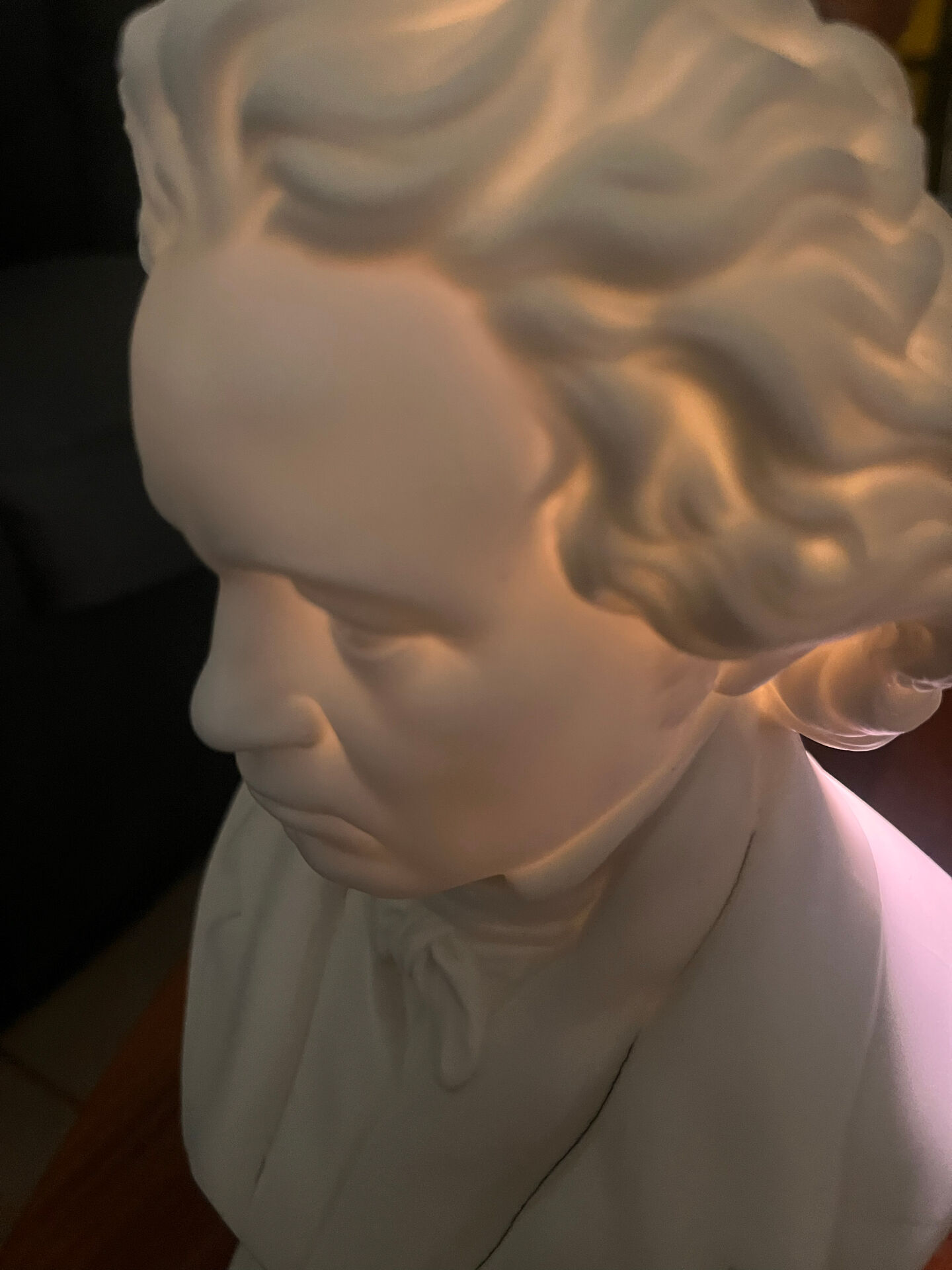 Beethoven bust in porcelain