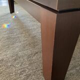 Italy coffee table in wood and glass
