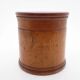 Round wooden box