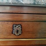 vintage - Small style chest of drawers - Louis XVI marble top with 1 drawer and 2 doors