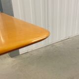 Lacquered wooden table from the 60s with revised door