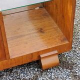 Art deco dressing table in golden blond mahogany from the 30s