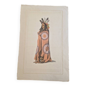 Dessin à l'aquarelle sur soie - Birohka - La Roche Laffitte (Né en 1943)