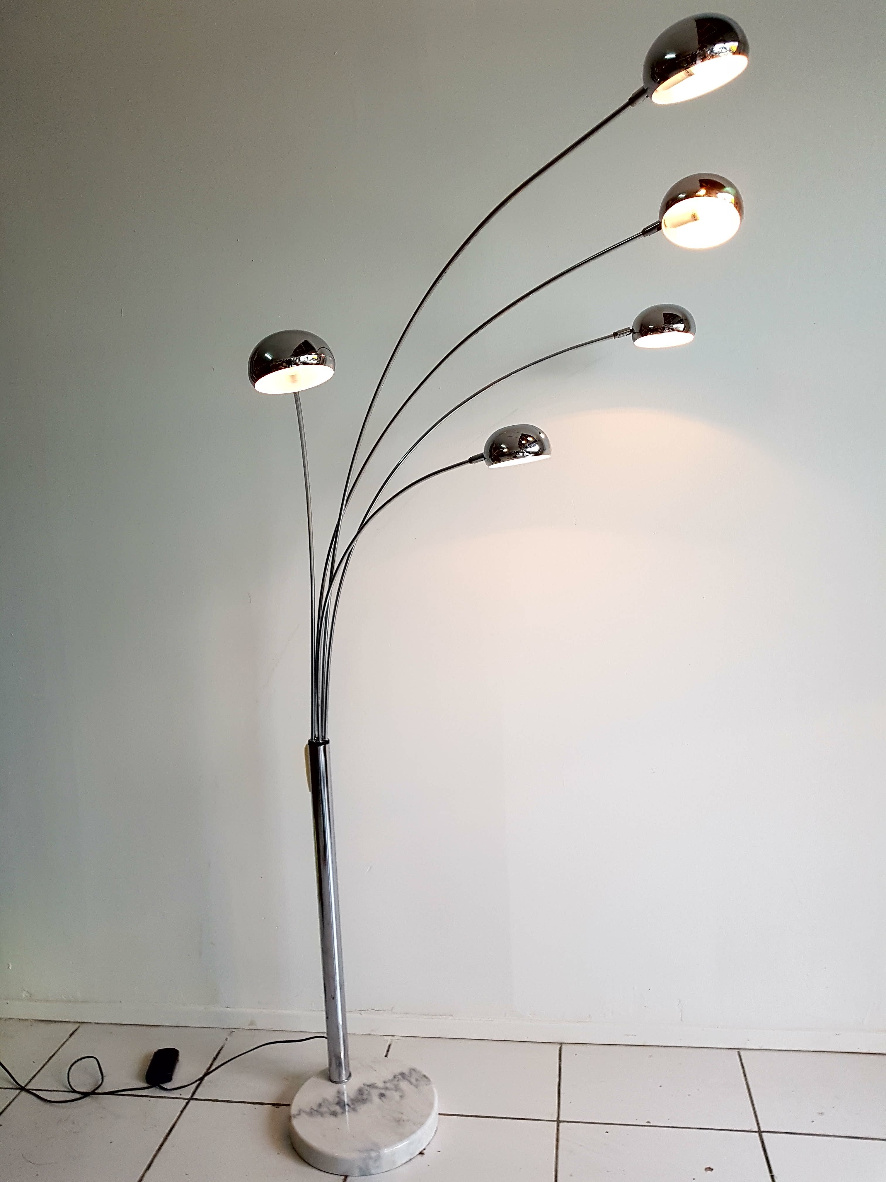 Lampadaire vintage 5 sphères