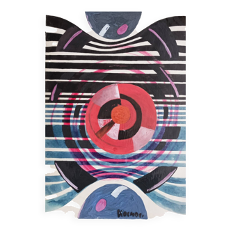 Abstract, geometric painting