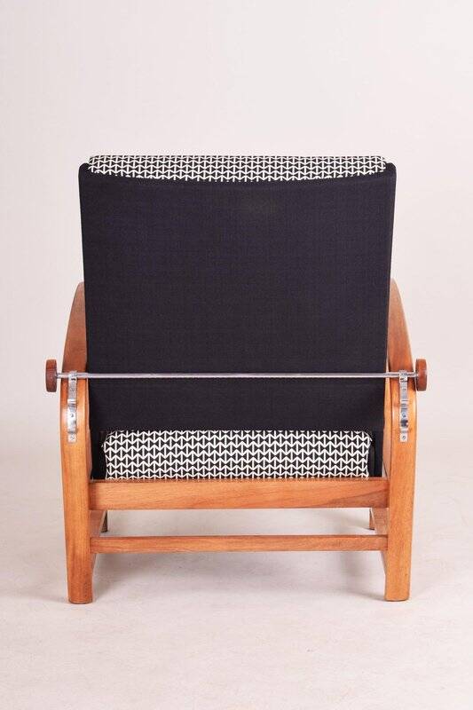 Art Deco Walnut Lounge Chairs attributed to Thonet, Germany, 1930s, Set of 2