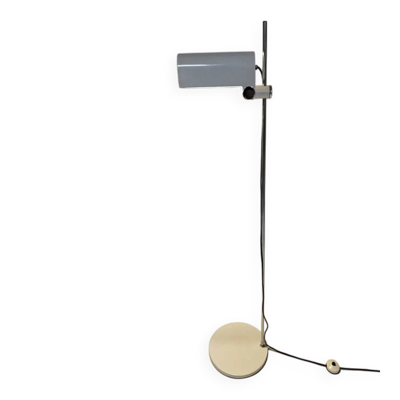Lampadaire en métal blanc par Braun Feldweg pour Doria Leuchten, années 60