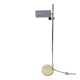 Floor lamp white metal design Braun Feldweg for Doria Leuchten 60s