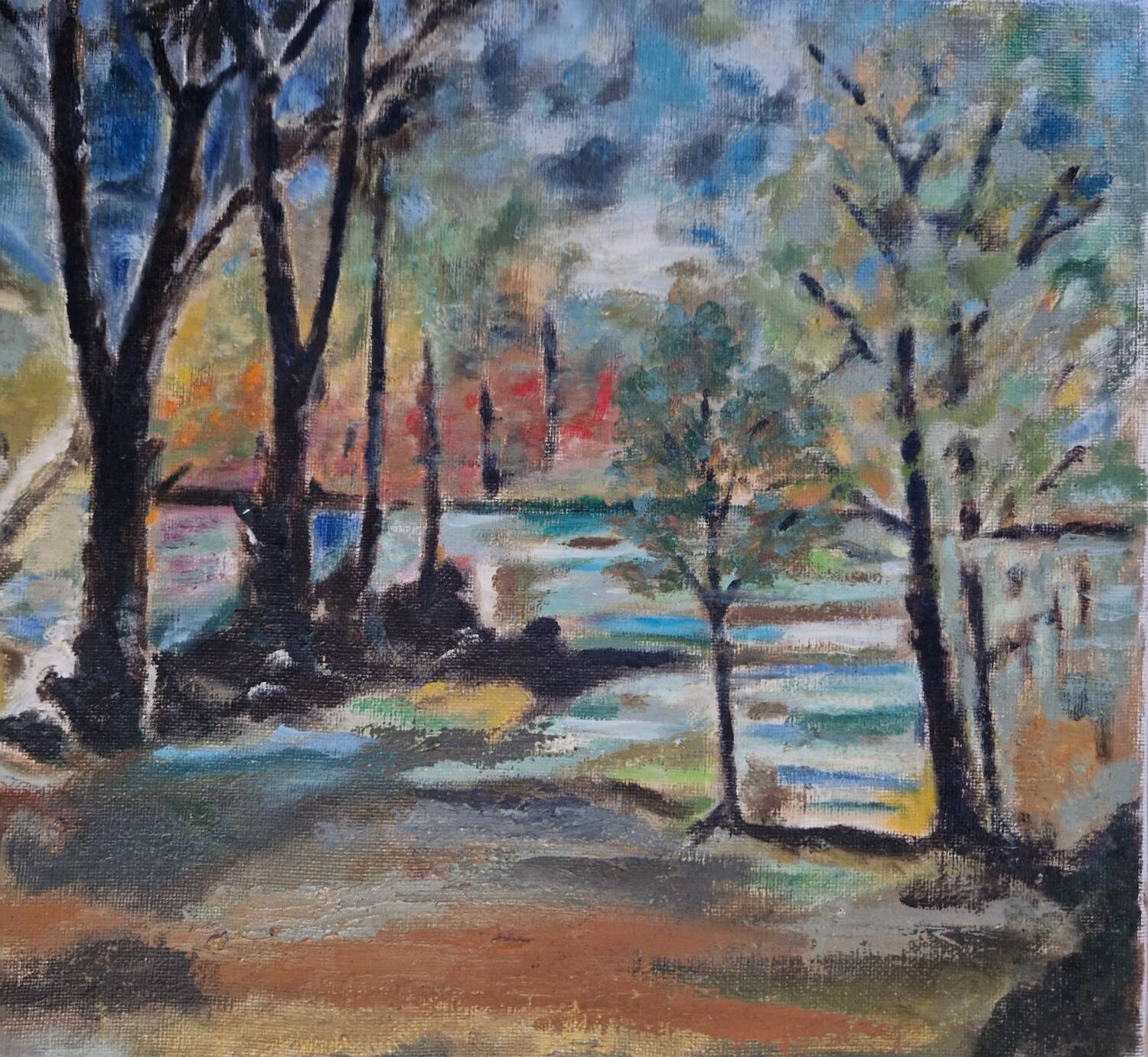 Landscape painting table