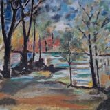 Landscape painting table