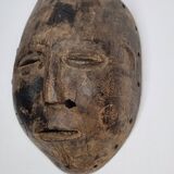 Antique carved wooden tribal mask, early-mid 20th century