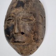 Antique carved wooden tribal mask, early-mid 20th century