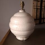 Art Deco crackled ceramic lamp