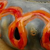 Lamp foot "fat lava" in ceramics