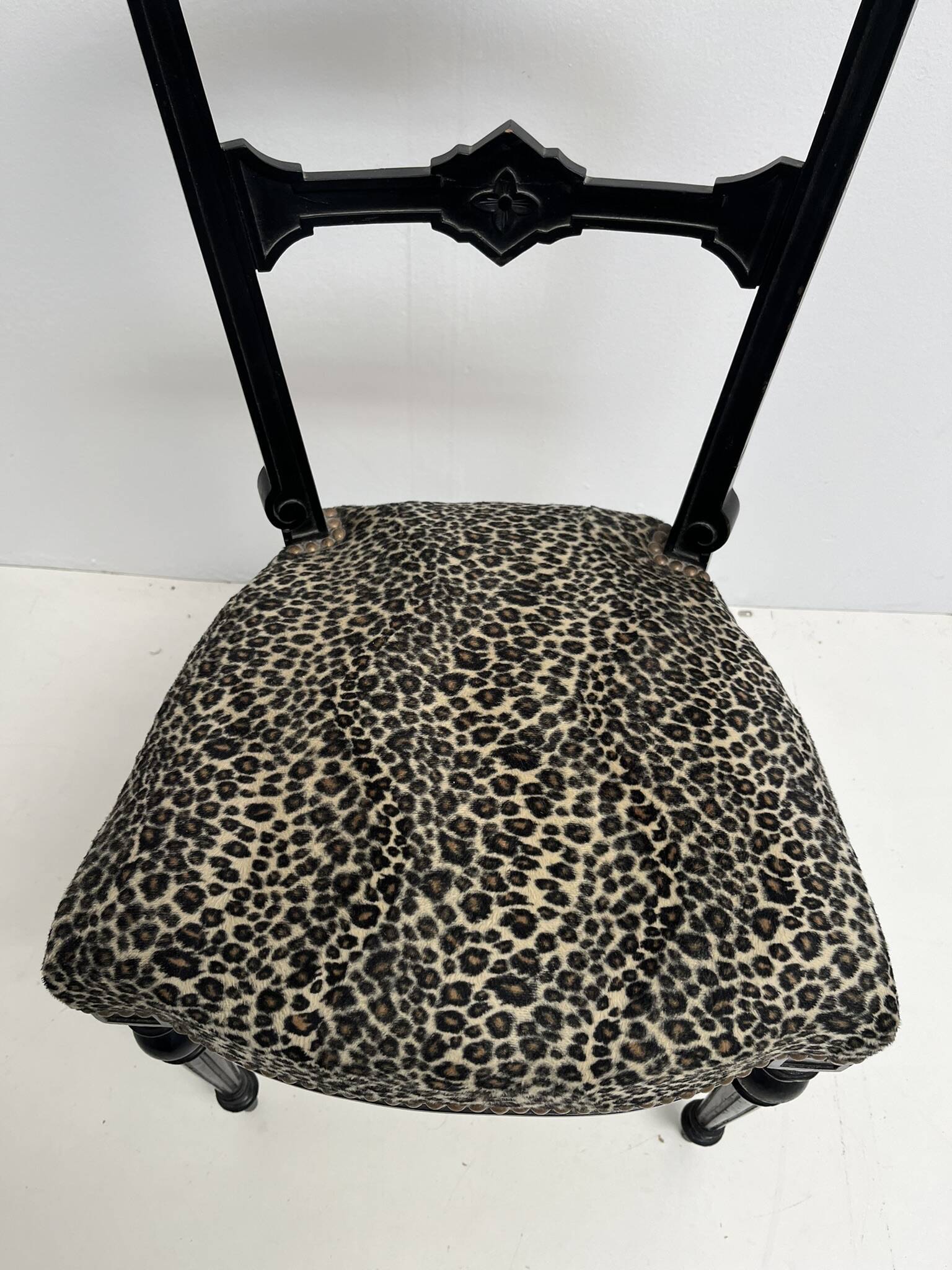 Pair of upholstered Napoleon 3 style chairs