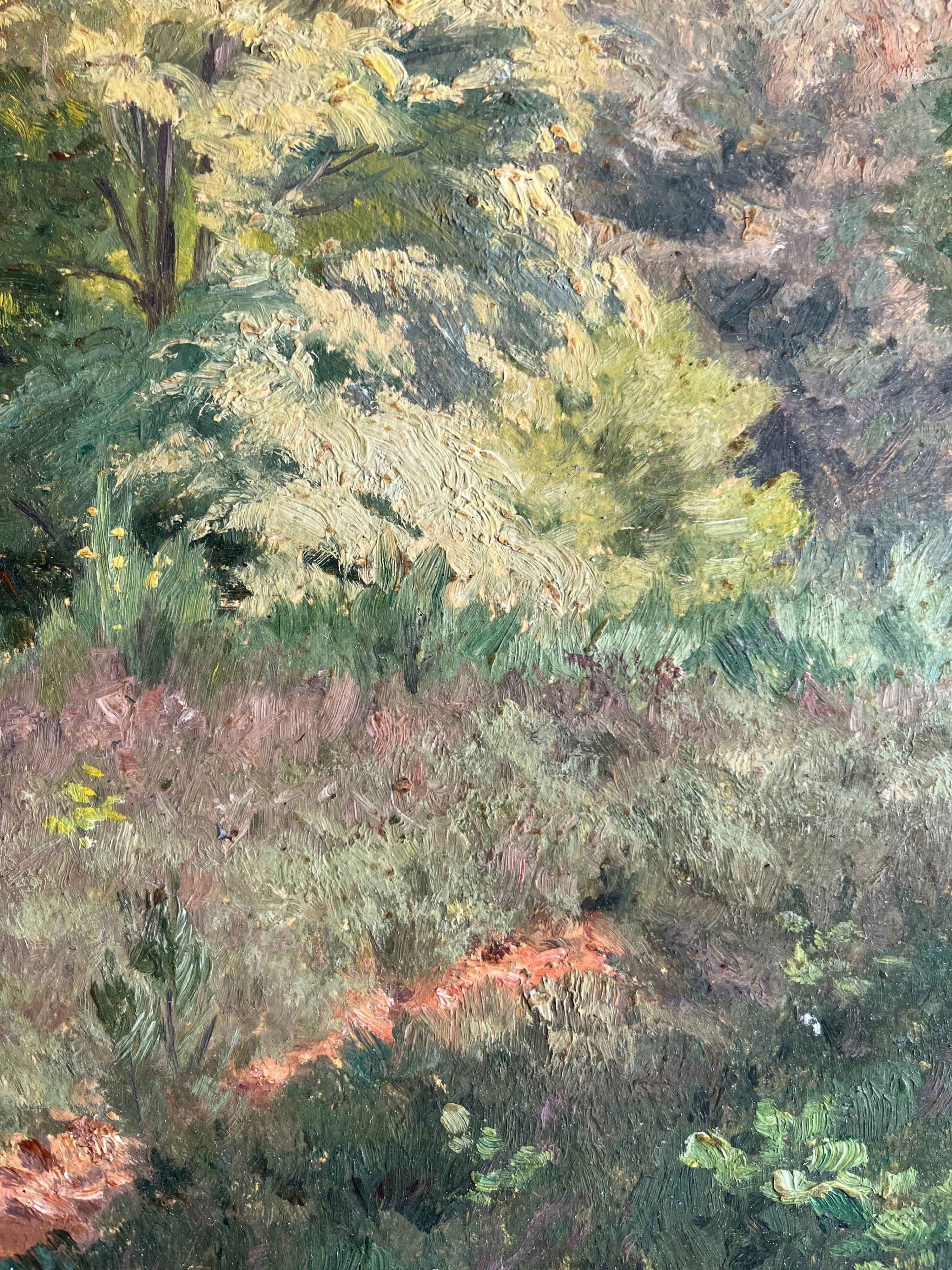 Table HSP G. GIRARDOT (1856-1914) "Prairie" 1905